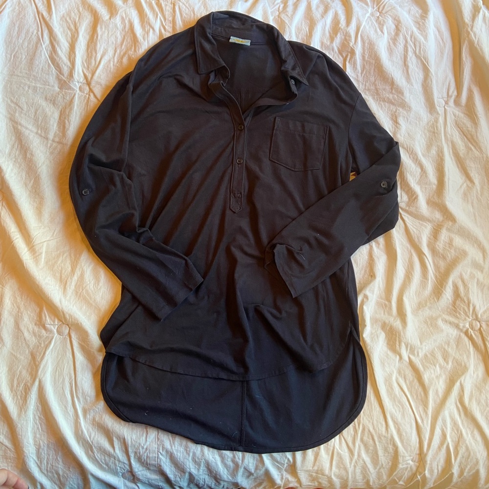 Charcoal Button Down - image 1